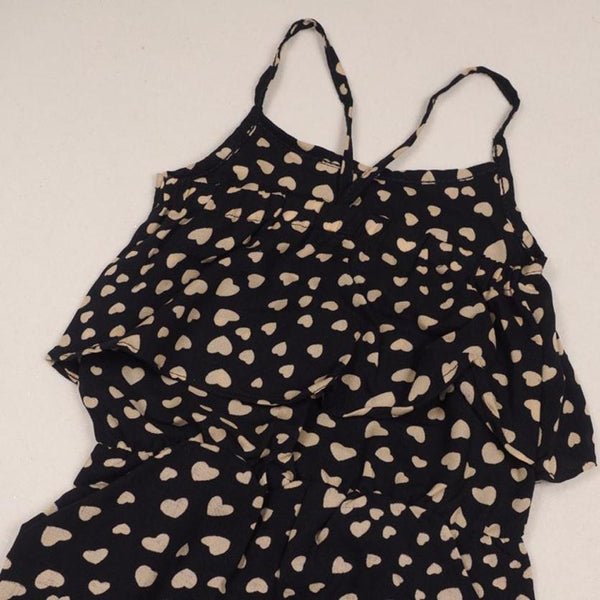 Girls Kids Love Heart Straps Rompers Jumpsuits Piece Pants Clothing